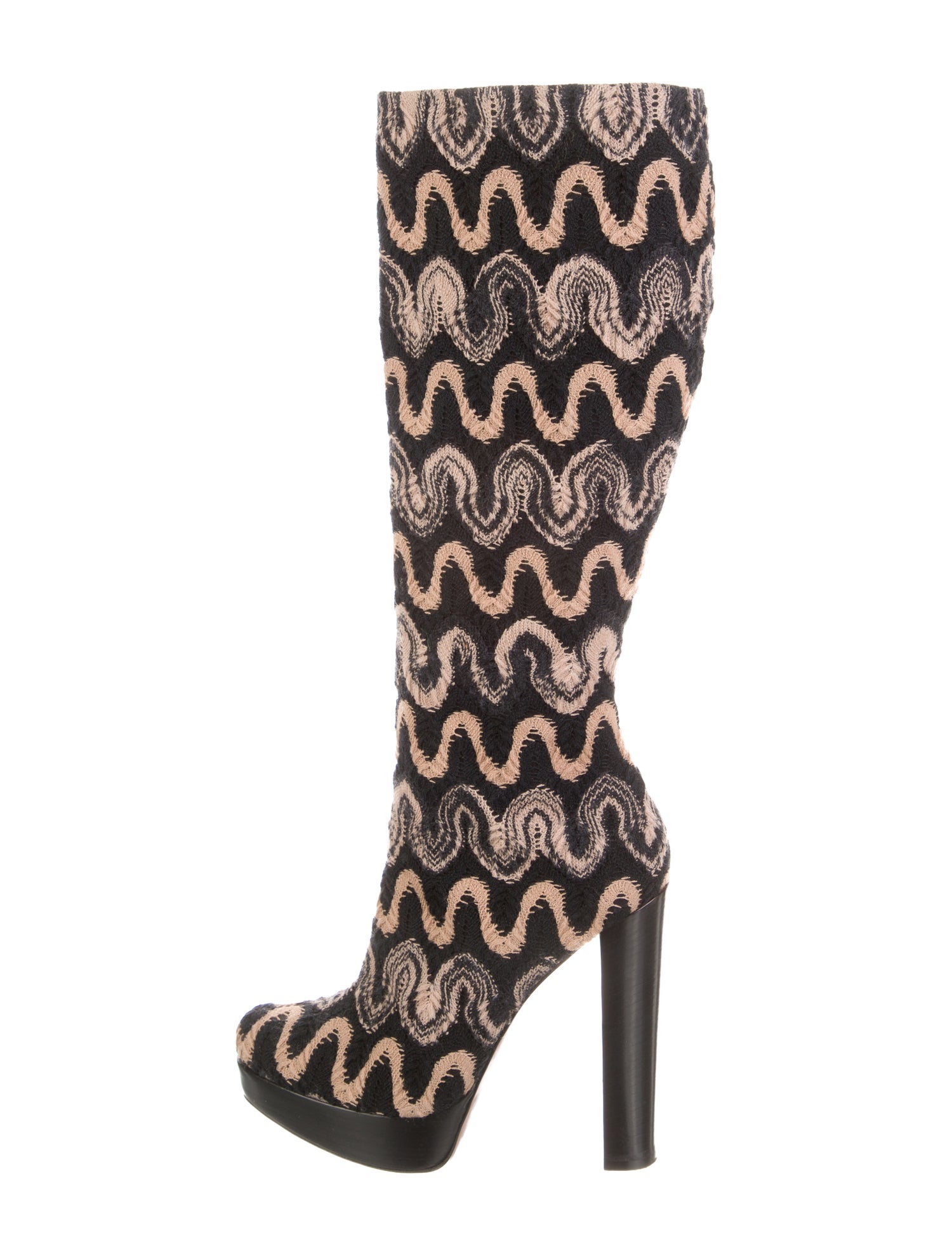 Missoni Striped Sock Boots