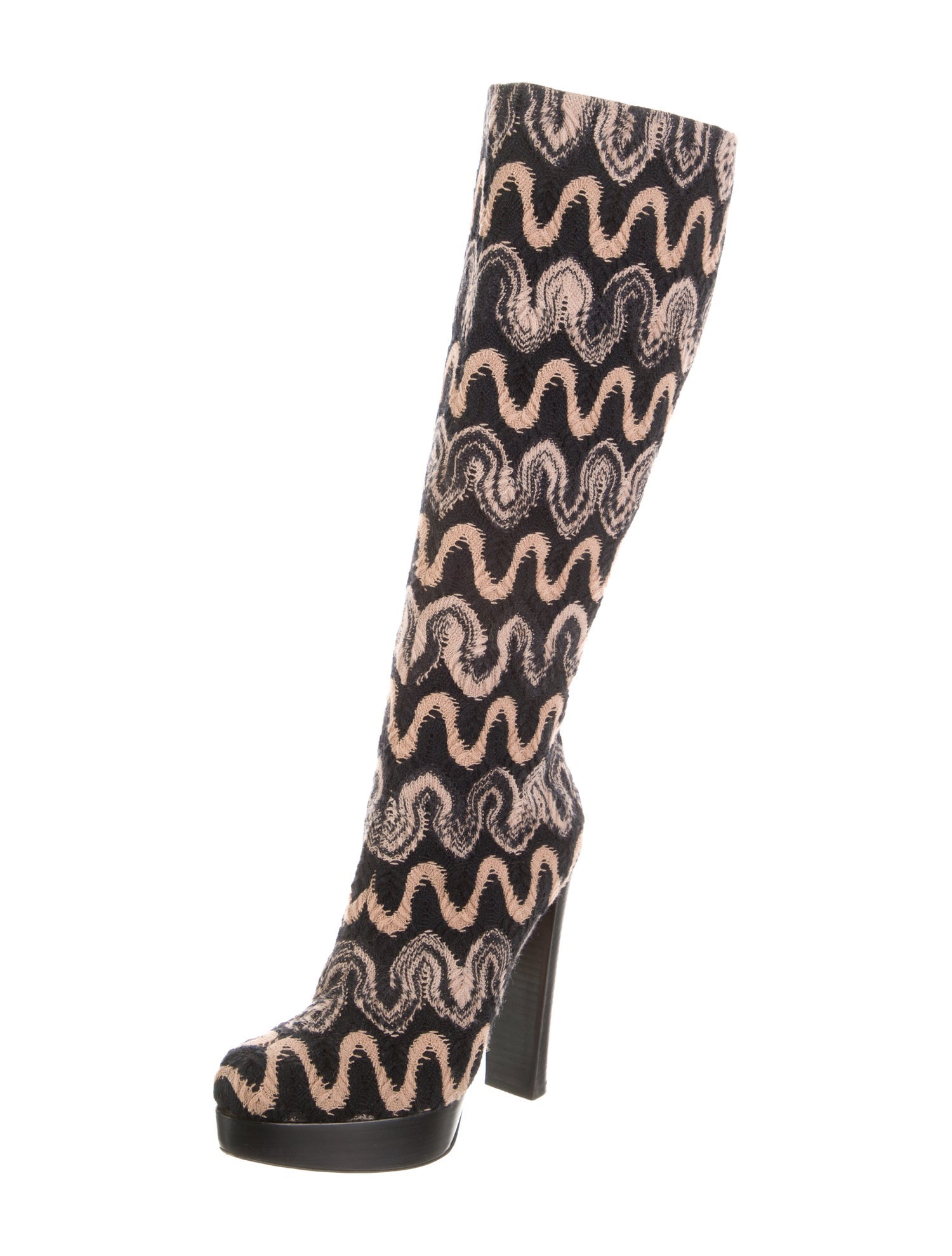 Missoni Striped Sock Boots