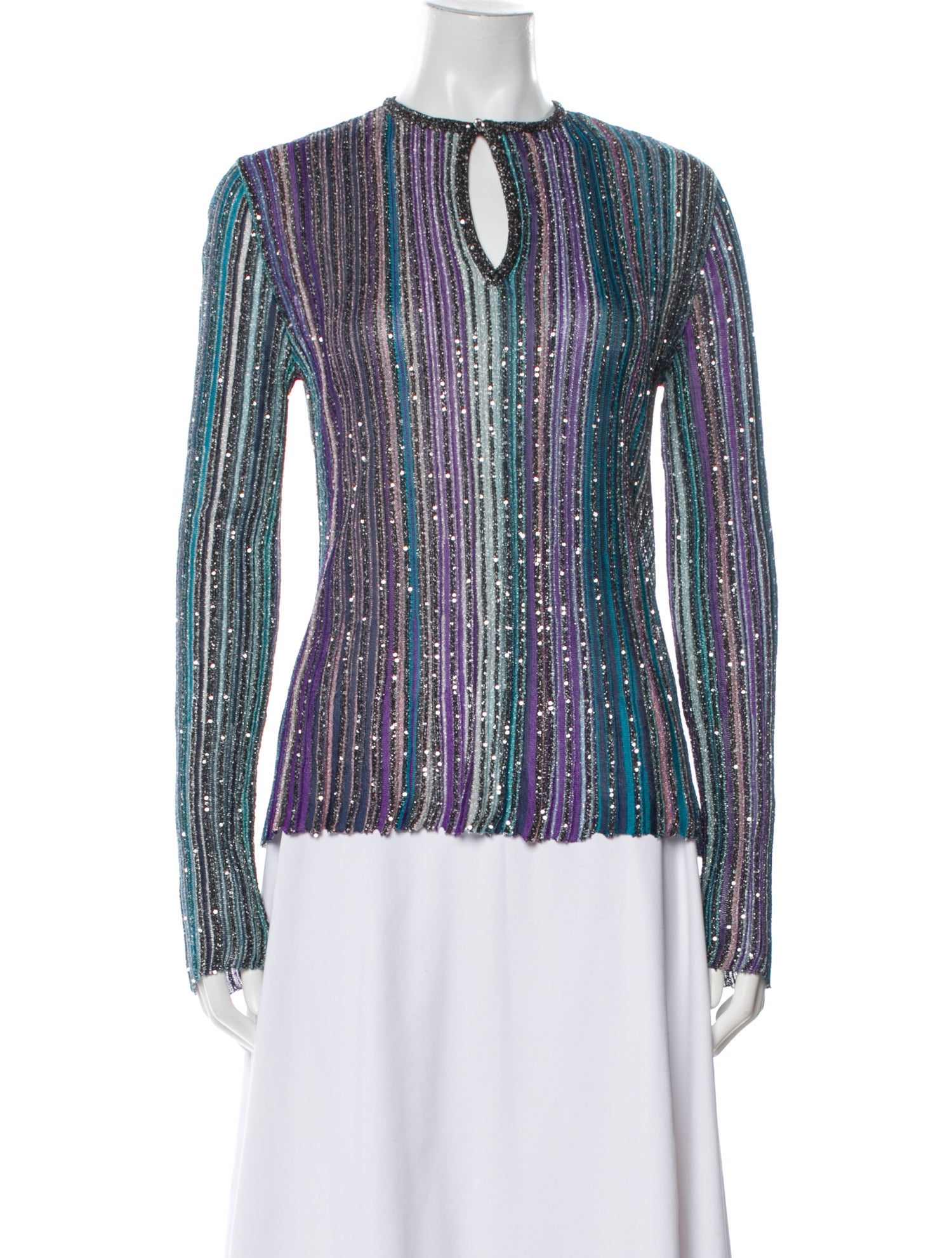 Missoni Printed V-Neck Blouse w/ Tags