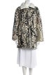 Missoni Nylon Camouflage Print Faux Fur Coat