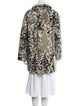 Missoni Nylon Camouflage Print Faux Fur Coat