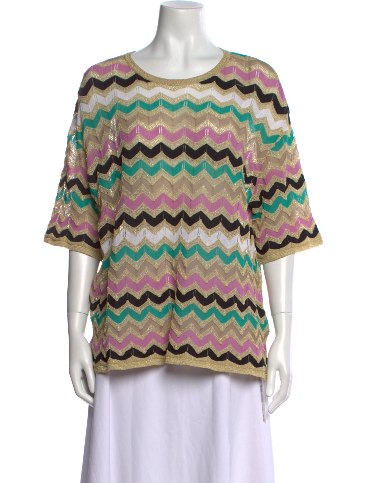 Missoni Striped Scoop Neck Tunic
