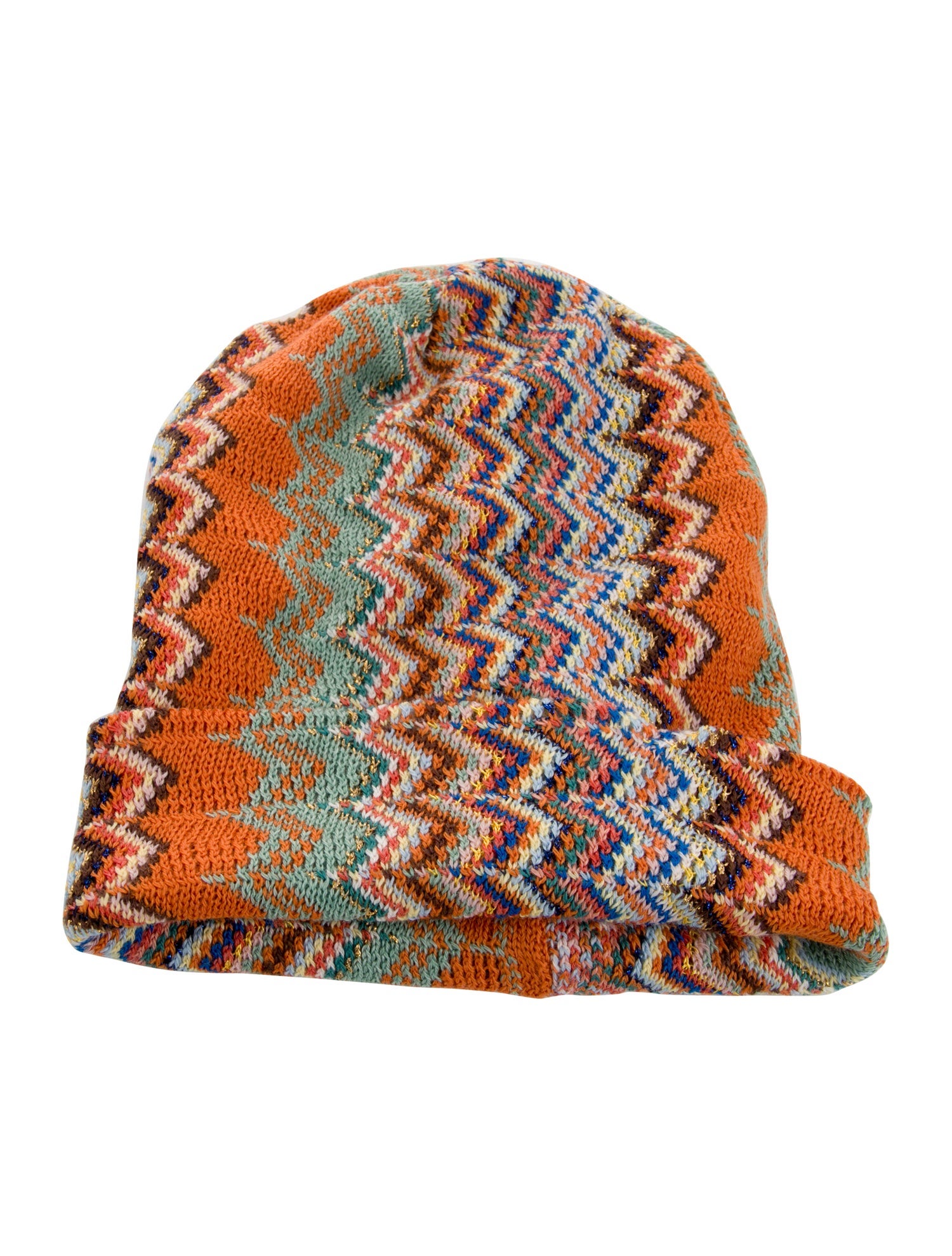 Missoni Pattern Print Wool Blend Knit Beanie w/Tags