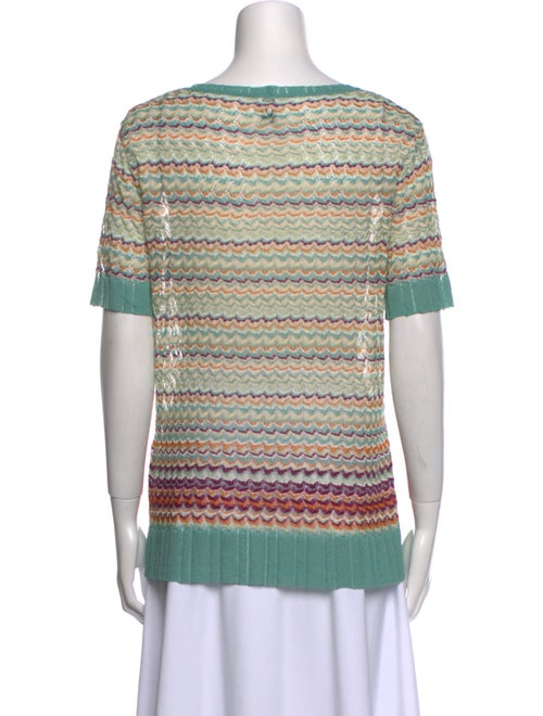 M Missoni Striped Scoop Neck T-Shirt