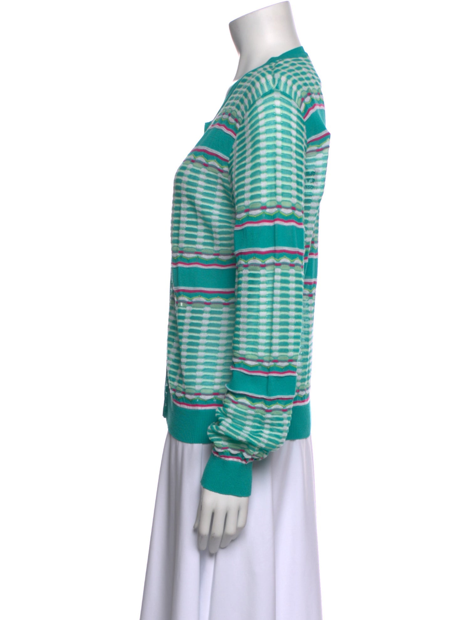 M Missoni Striped V-Neck Sweater w/ Tags