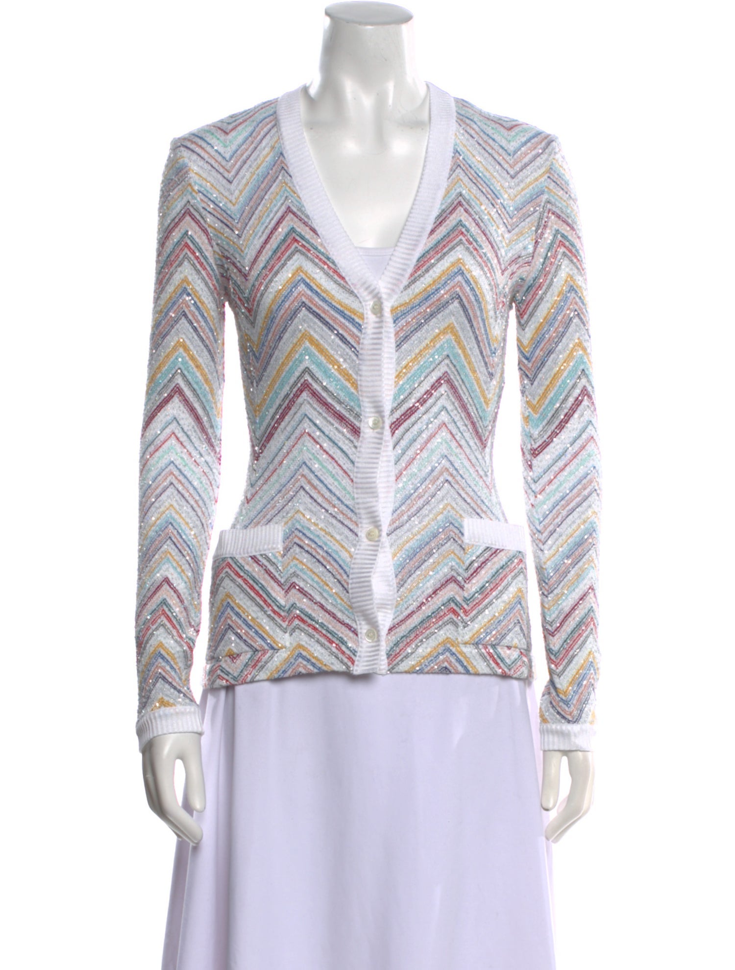 Missoni Striped V-Neck Sweater
