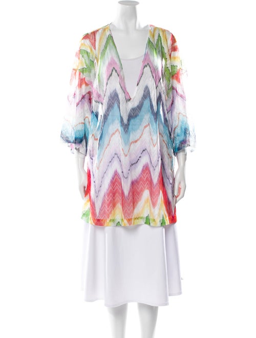 Missoni Printed Plunge Neckline Tunic