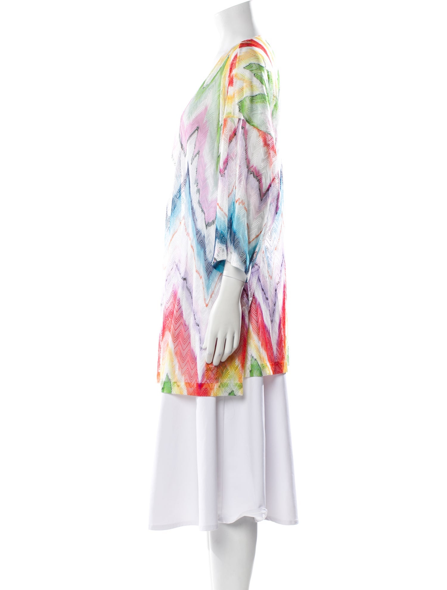 Missoni Printed Plunge Neckline Tunic