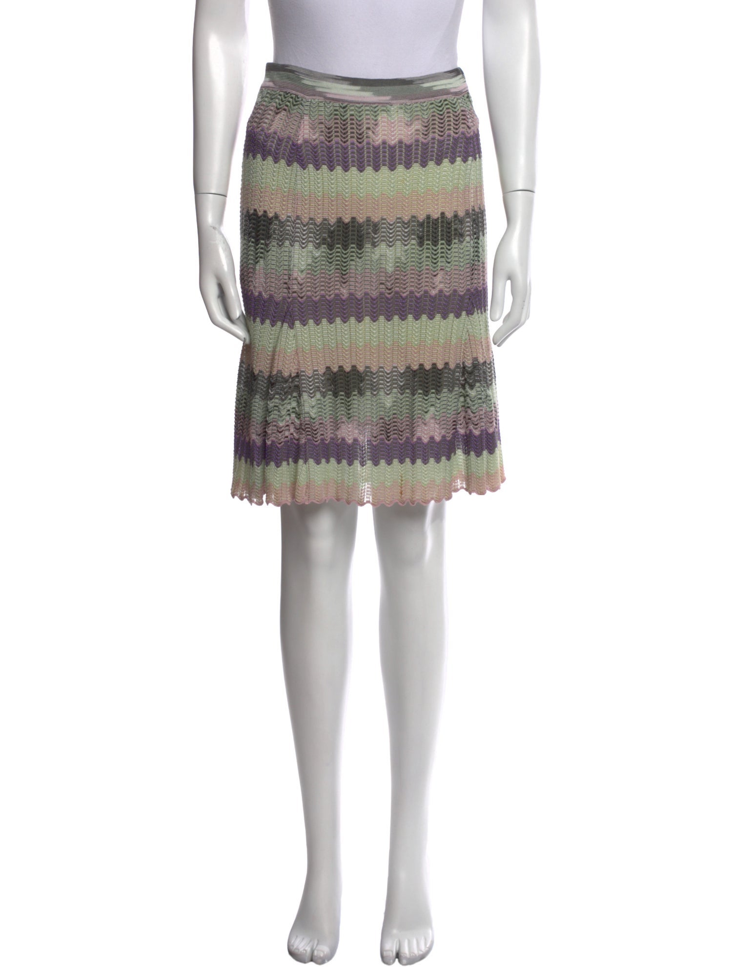 Missoni Striped Knee-Length Skirt