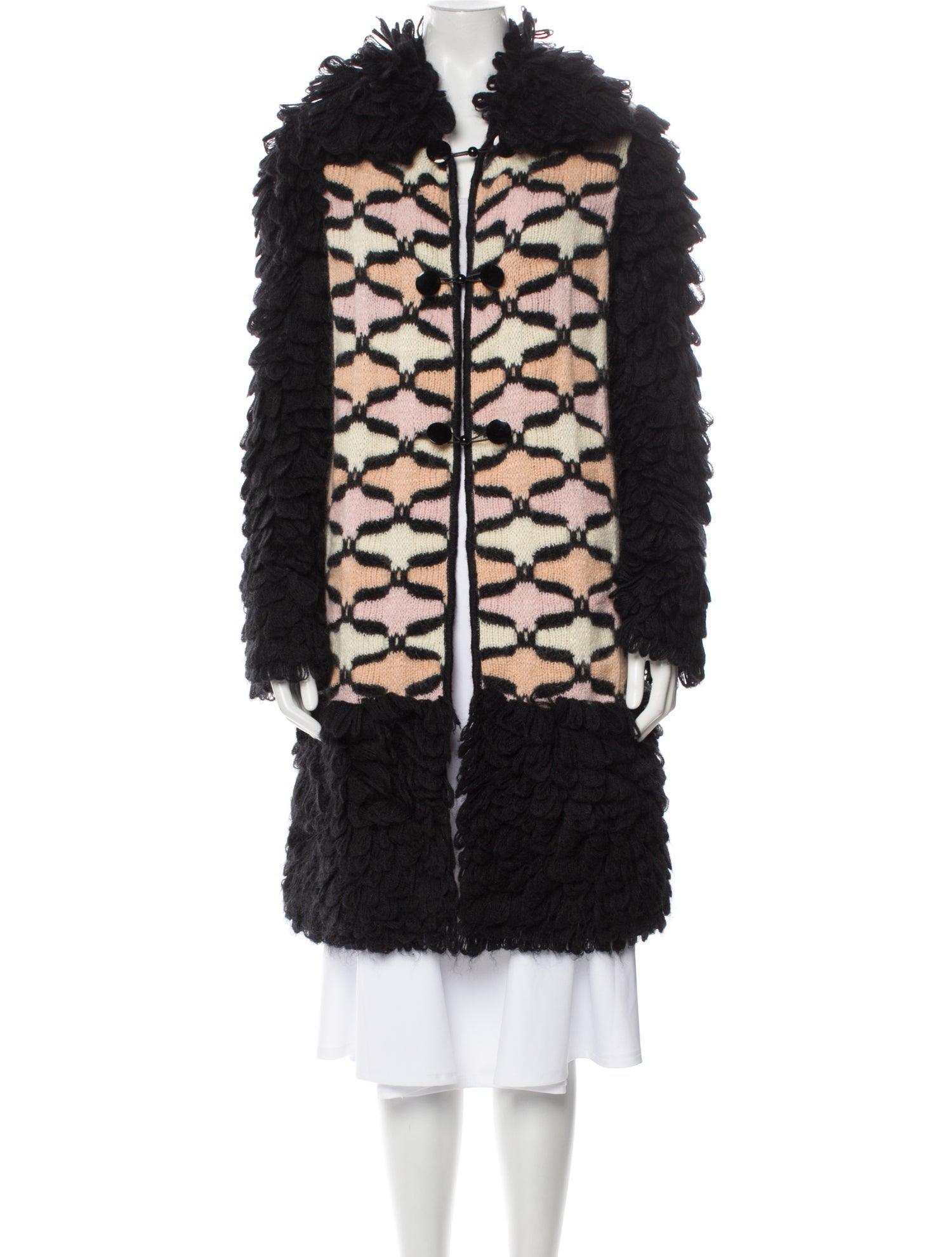 Missoni Wool Faux Fur Coat