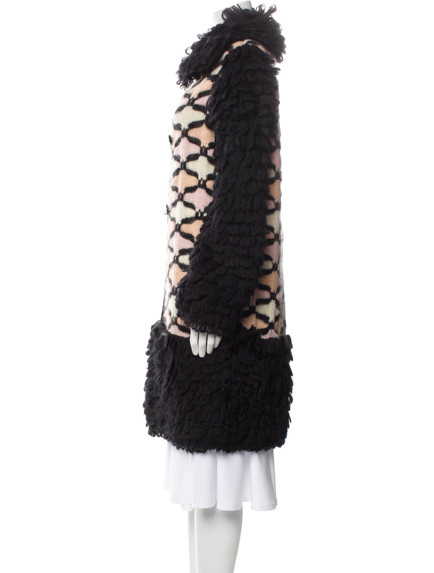 Missoni Wool Faux Fur Coat