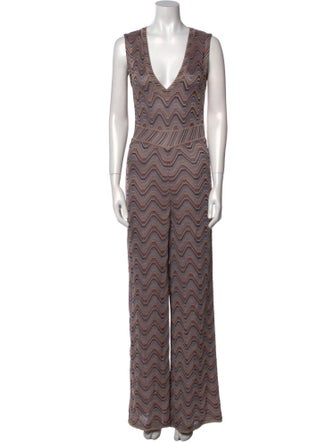 Missoni Striped V-Neck Jumpsuit