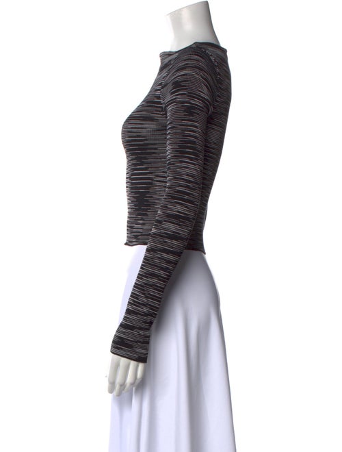 Missoni Striped Bateau Neckline Crop Top