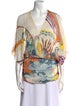 Missoni Printed V-Neck Blouse