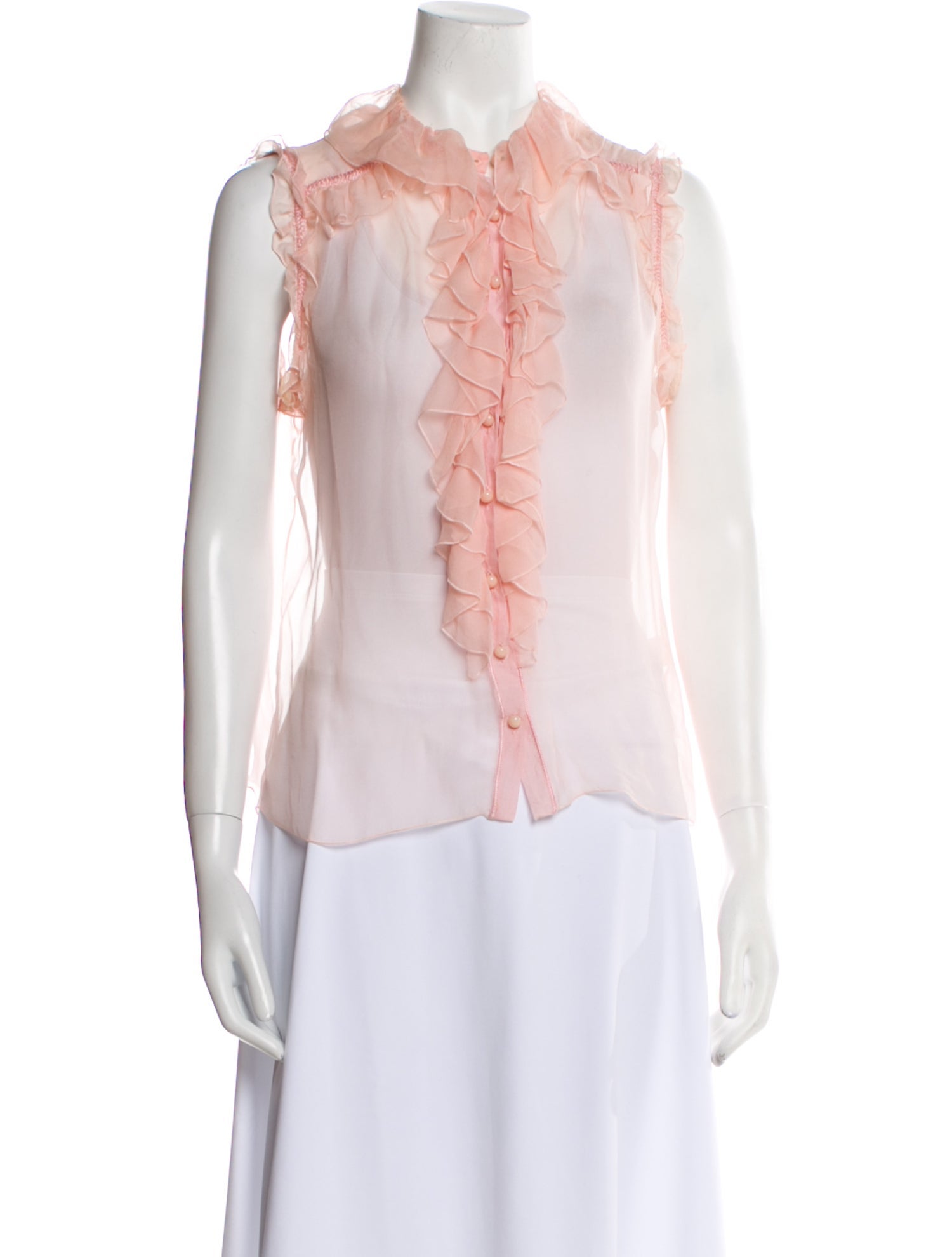 Missoni Silk Mock Neck Blouse