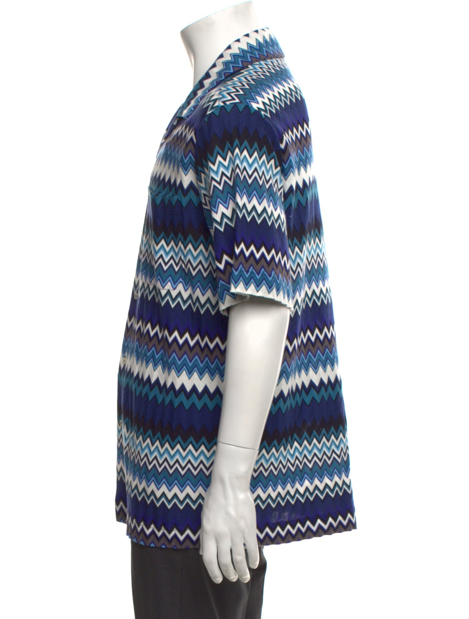 Missoni Plaid Print Short Sleeve Shirt w/ Tags