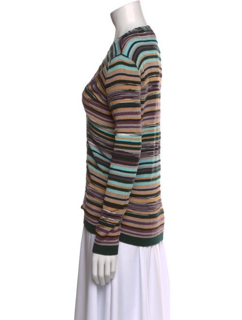 M Missoni Striped V-Neck Sweater
