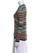 M Missoni Striped V-Neck Sweater