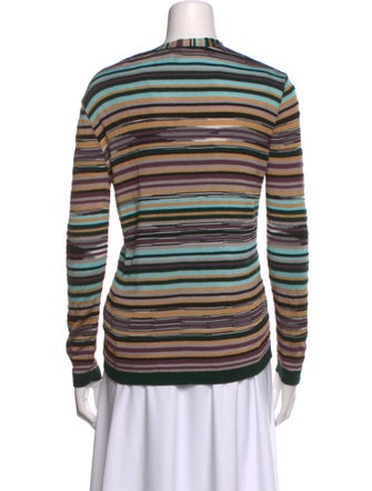 M Missoni Striped V-Neck Sweater