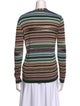 M Missoni Striped V-Neck Sweater
