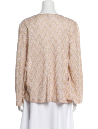 Missoni Printed Bateau Neckline Blouse