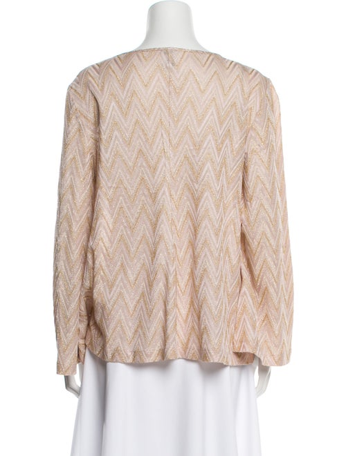 Missoni Printed Bateau Neckline Blouse