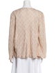 Missoni Printed Bateau Neckline Blouse