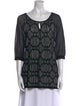 Missoni Scoop Neck Three-Quarter Sleeve Tunic