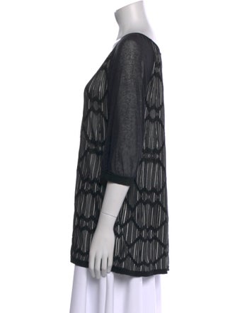 Missoni Scoop Neck Three-Quarter Sleeve Tunic