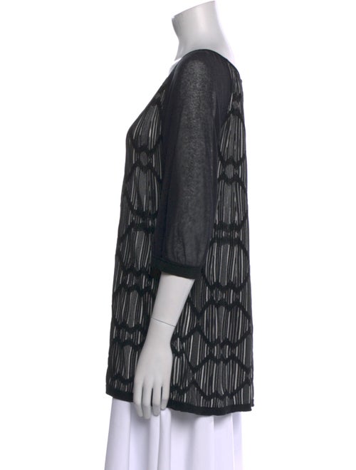 Missoni Scoop Neck Three-Quarter Sleeve Tunic