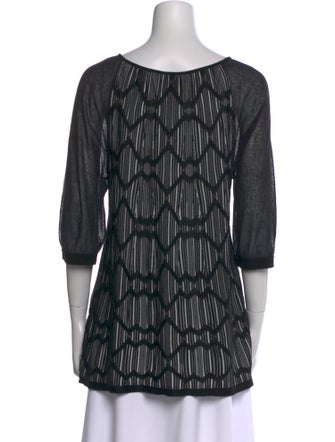 Missoni Scoop Neck Three-Quarter Sleeve Tunic