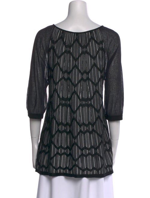 Missoni Scoop Neck Three-Quarter Sleeve Tunic