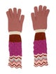 Missoni Wool Long Patterned Gloves