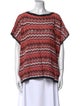 Missoni Striped Bateau Neckline Top