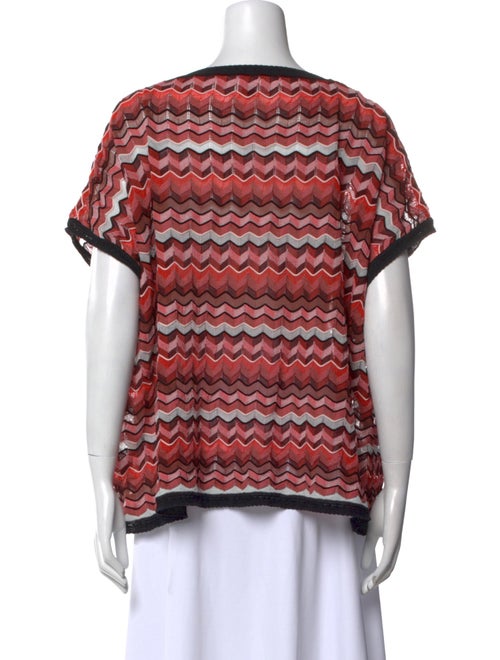 Missoni Striped Bateau Neckline Top