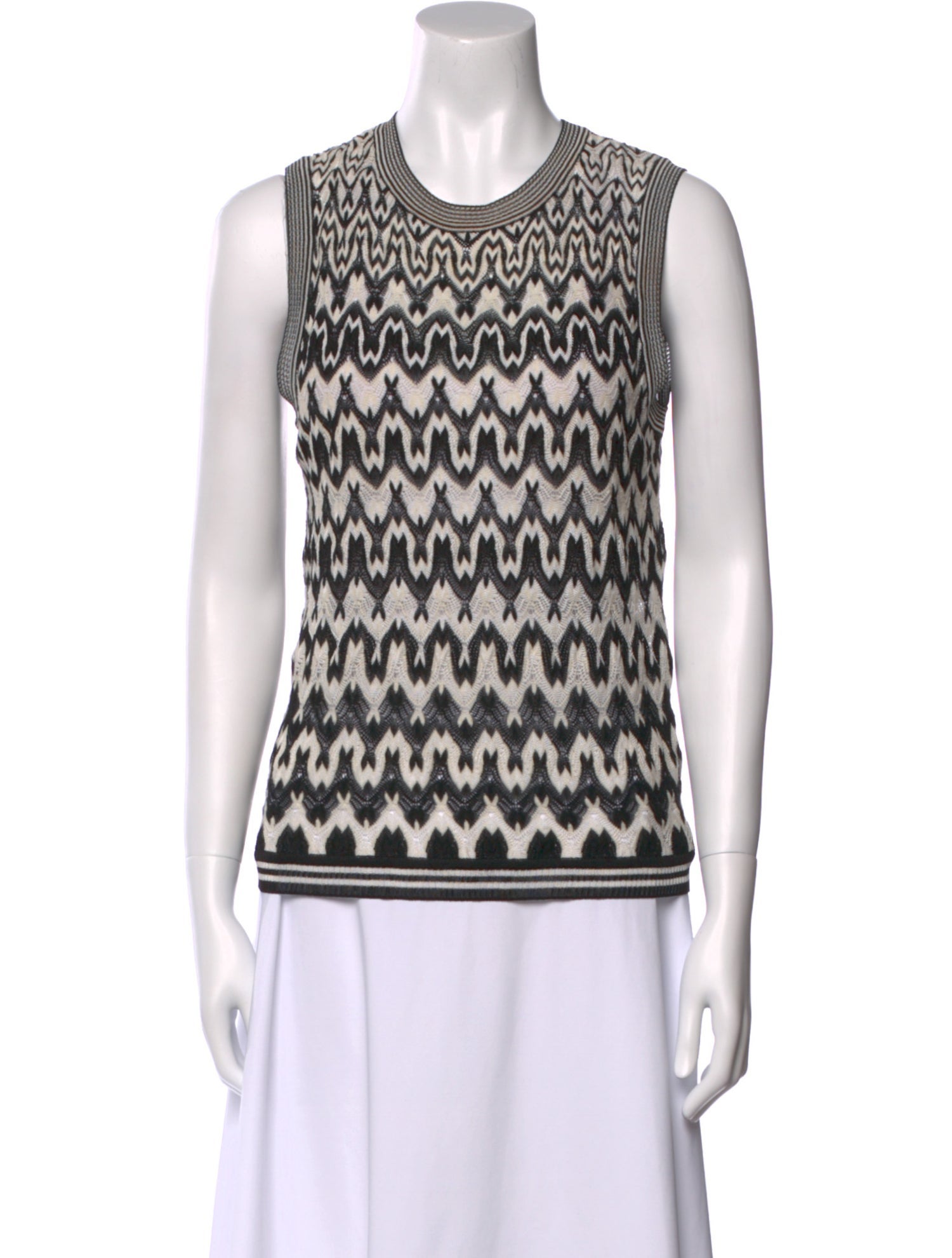 Missoni Printed Crew Neck Top