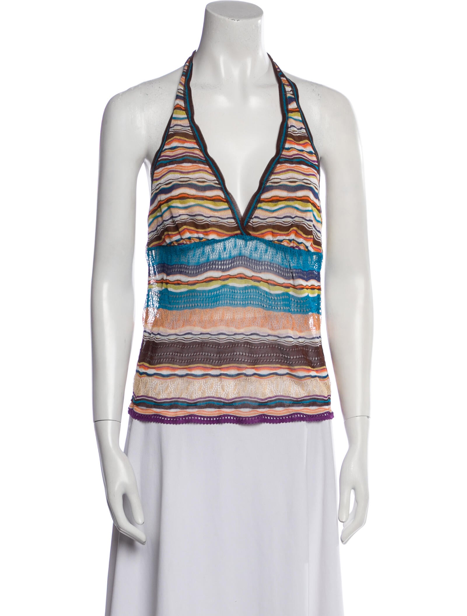Missoni Striped V-Neck Top