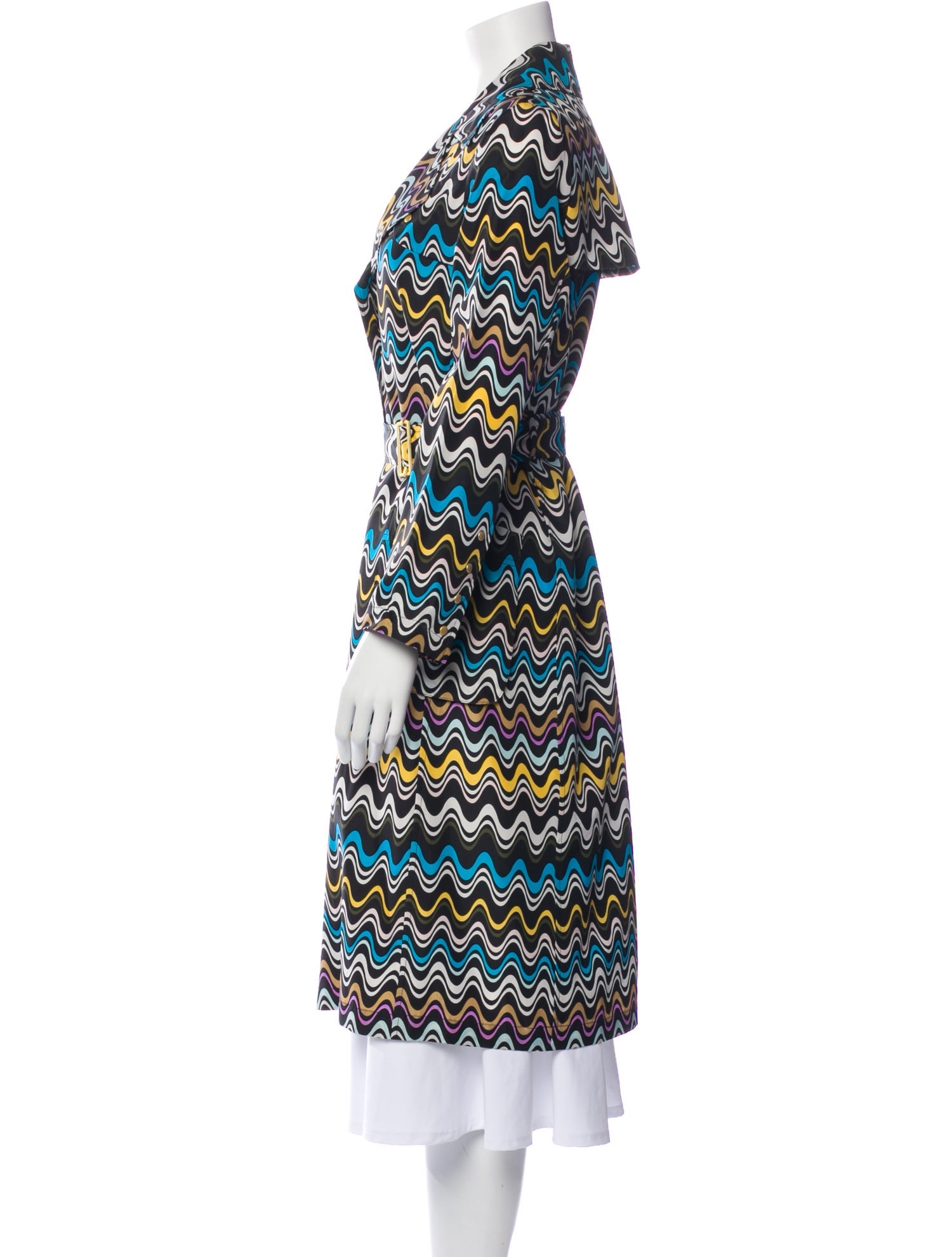 Missoni Silk Printed Trench Coat