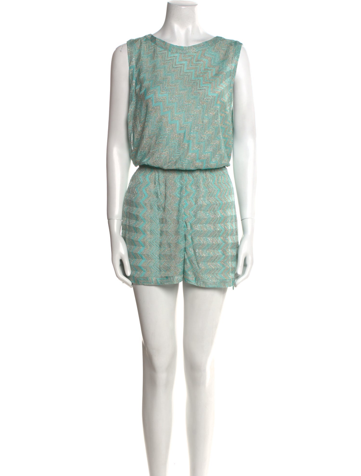 Missoni Striped Scoop Neck Romper