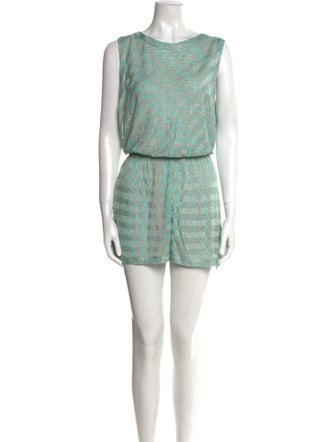 Missoni Striped Scoop Neck Romper