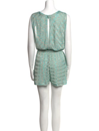 Missoni Striped Scoop Neck Romper