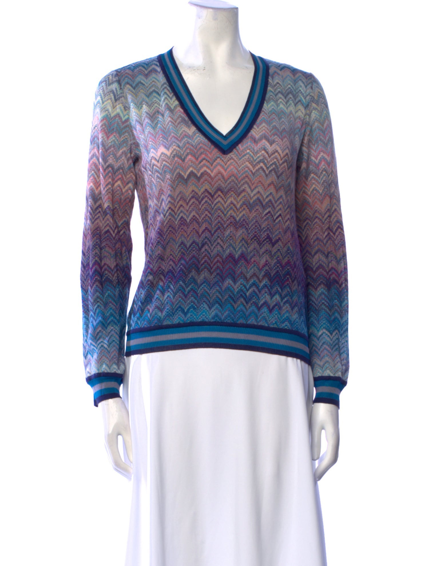 Missoni Printed V-Neck Sweater