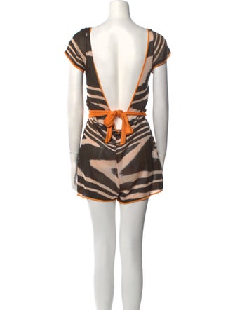 Missoni Striped Scoop Neck Romper