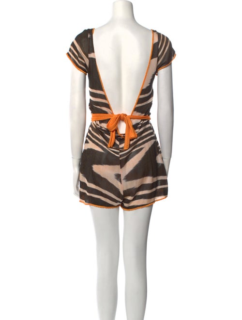 Missoni Striped Scoop Neck Romper