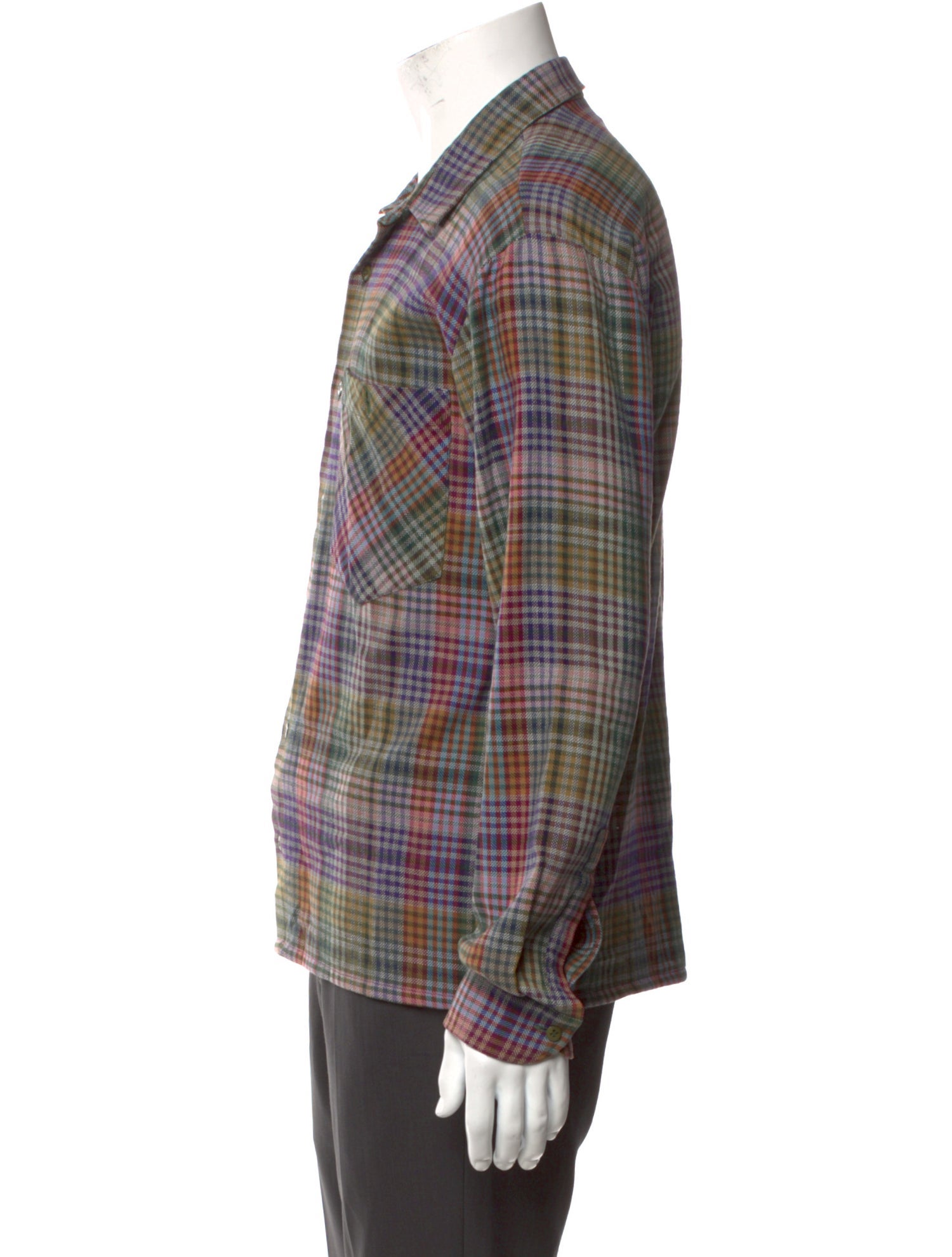 Missoni Plaid Print Long Sleeve Shirt