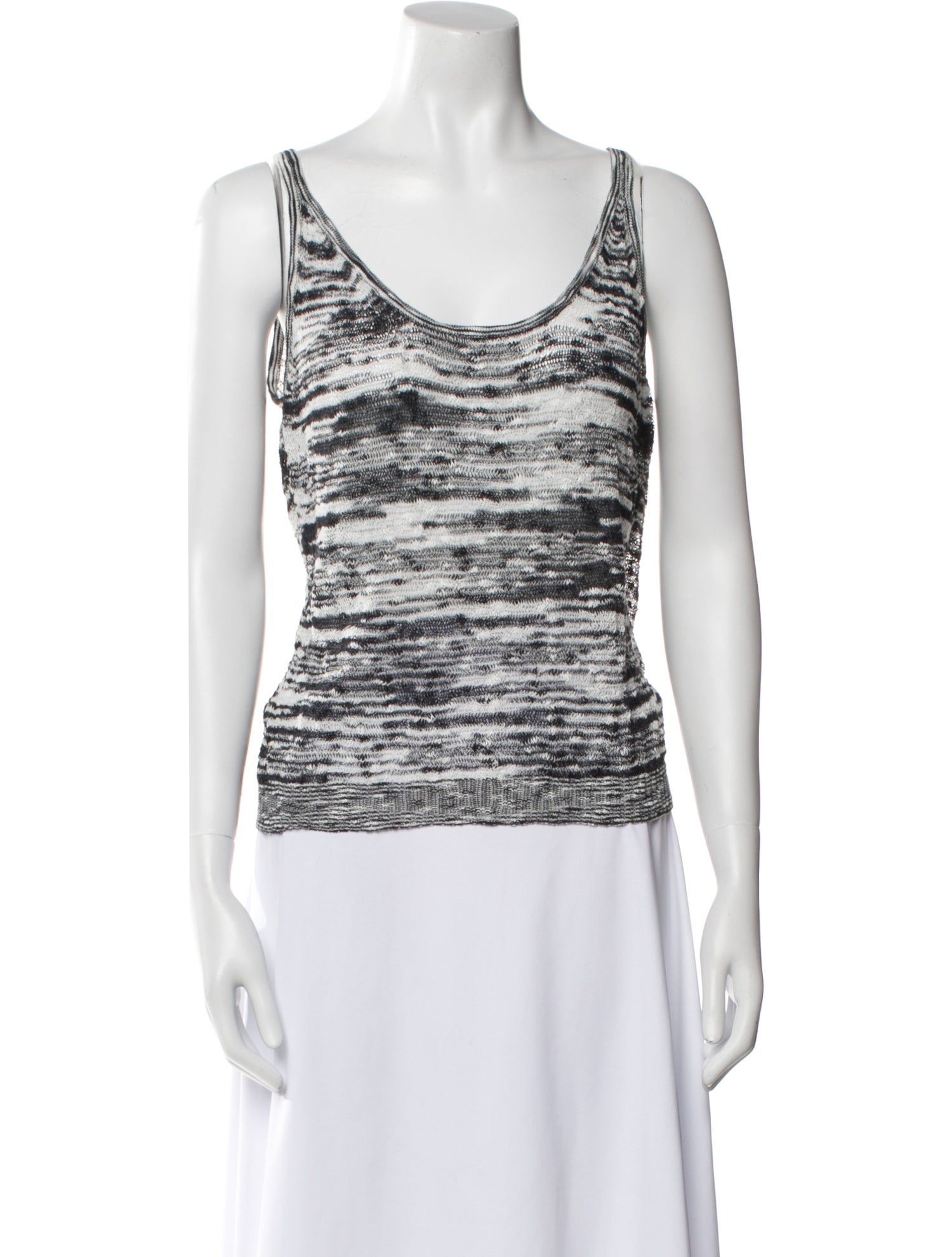 Missoni Striped Scoop Neck Top