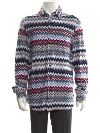 Missoni Striped V-Neck Polo Shirt