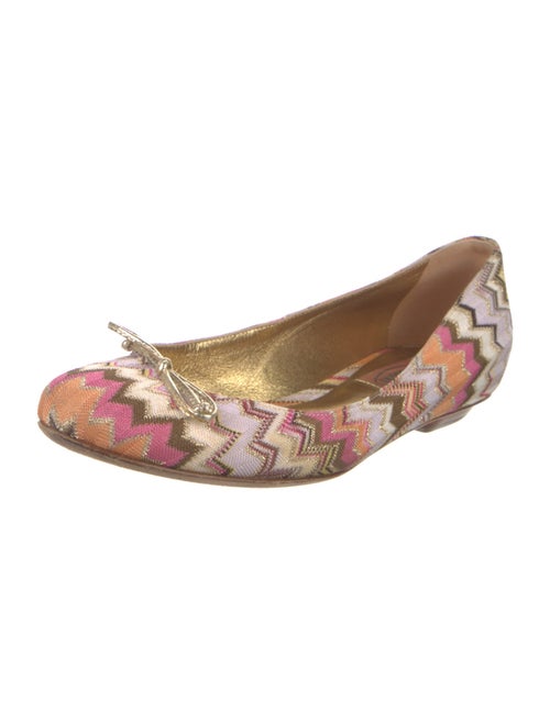 Missoni Striped Glitter Accents Ballet Flats