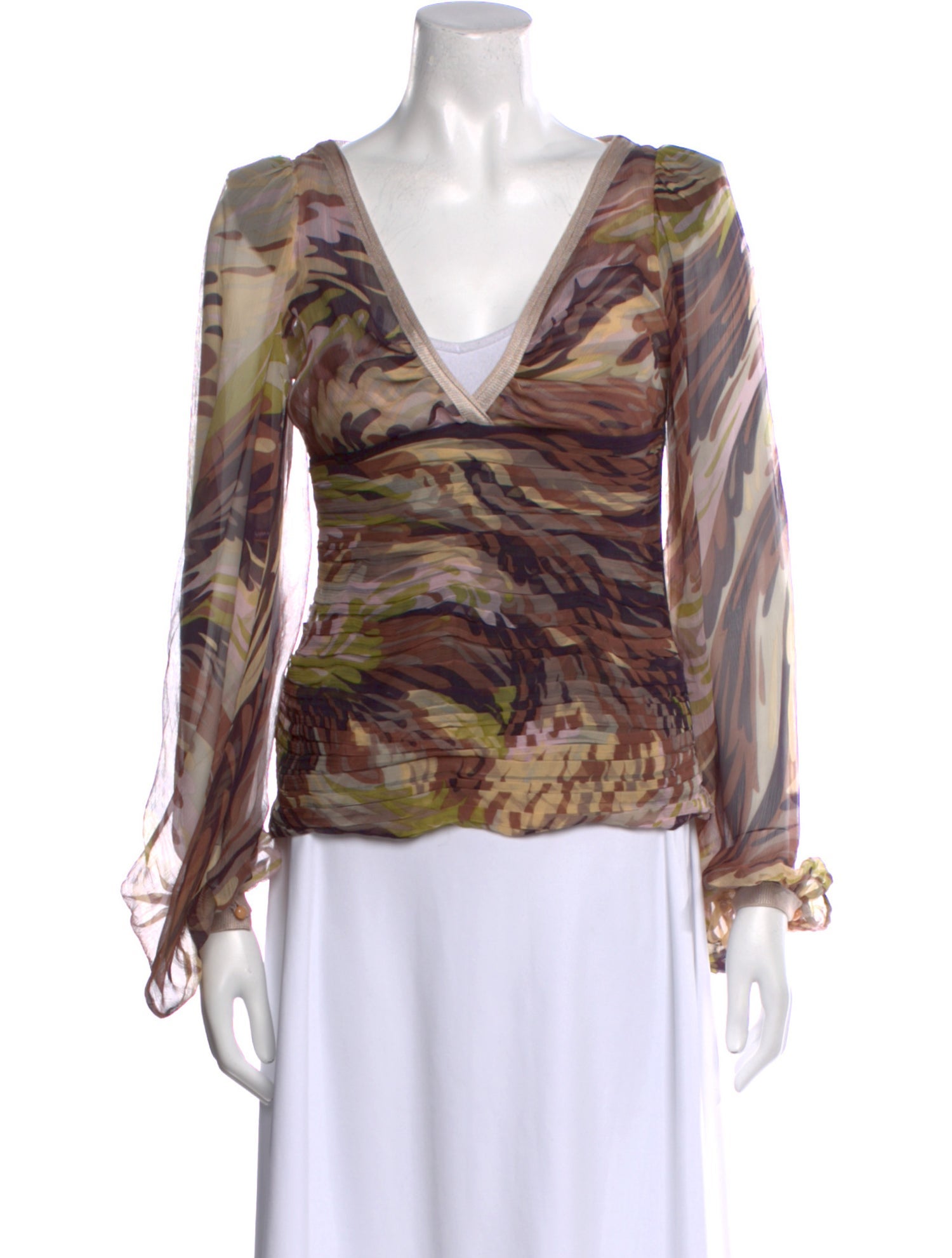 Missoni Silk Printed Blouse w/ Tags