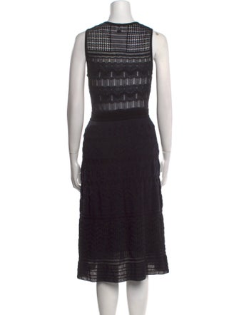 M Missoni Striped Crew Neck Sweater